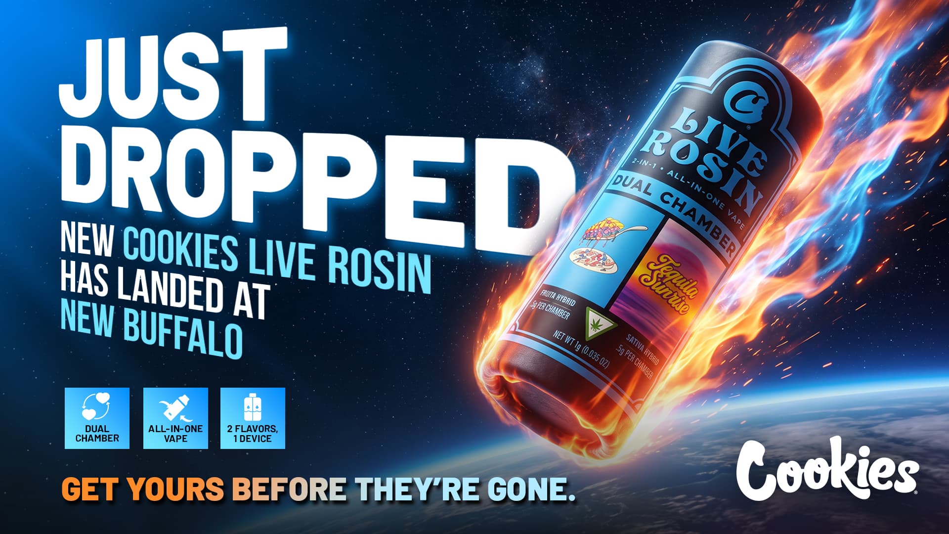 NEW DROP LIVE ROSIN DUAL CHAMBER 1920x1080